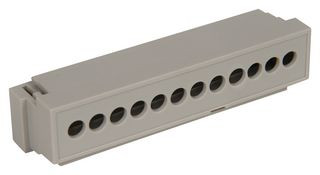 Bud Industries DMB-4772-TGH DMB Series DIN Rail Enclosures, Pre Drilled, 12 Terminals | American Cable Assemblies